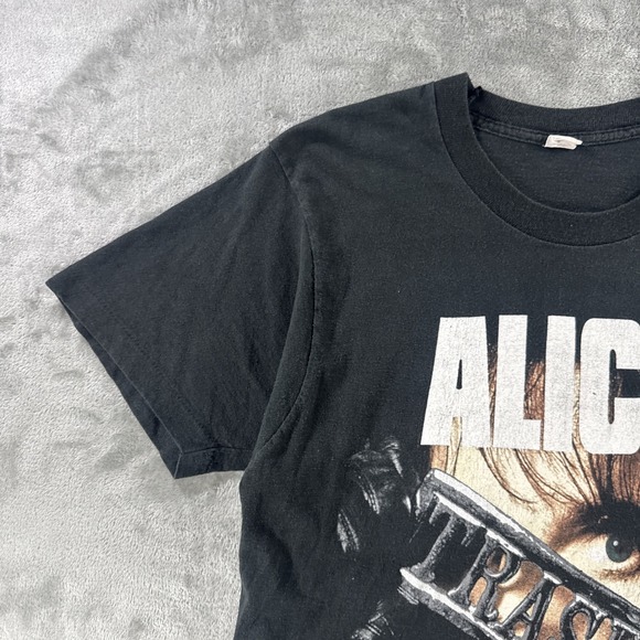 Vintage 1989  Alice Cooper Trashes Tour T-Shirt Men's Medium Band Double-Sided - Picture 6 of 16